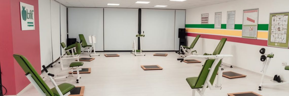 Bright and spacious gym interior featuring modern green exercise machines in Yalova.